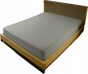 Gumis Jersey Lepedő 200X200 Szürke Világos