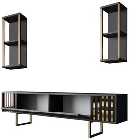 Nappali fal Golden (antracit + arany). 1072968