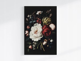 Poszter Természet Virágok Bazsarózsa Peonie Articsóka Csokor 80x120
