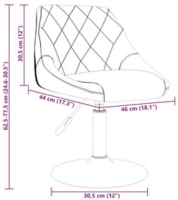 2 db sötétszürke bársony forgó étkezőszék