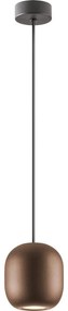 Redo 01-3479 - Csillár zsinóron BOOM 1xGU10/10W/230V átm. 12 cm barna
