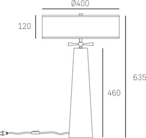 Cosmolight BOW T02114BR Fali lámpa 2x40W/E27 IP20