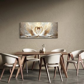 Kép - Arany hattyúk (120x50 cm)