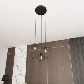 Emibig modern függeszték vander fekete emi1365/3prem