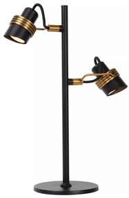 Lucide 34544/02/30 - Asztali lámpa TUNDRAN 2xGU10/5W/230V fekete 34544/02/30