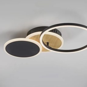 Leuchten Direkt 14116-78 -LED Mennyezeti lámpa SEVENT LED/25,5W/230V fekete/barna