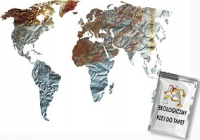 Fotótapéta Flizelina Térkép Világ Földrajz Fémlemez Rozsda 350x250 ragasztó