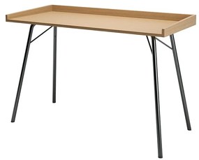 Rayburn íróasztal tölgyfa dekoros asztallappal 52x115 cm - Woodman