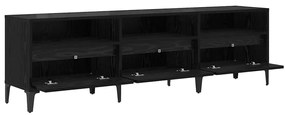 TV szekrény Musta tammi 150 x 30 x 44,5 cm Műszaki fa és vas