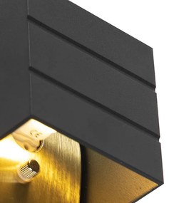 Design fali lámpa fekete arannyal - Amy