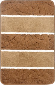 Fürdőszobaszőnyeg Csúszásgátló Nagy Bézs Barna 50X80 Puha Szép 3D