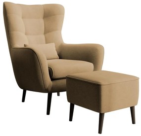 Fotel lábtartóval Veneza VZ1  (sárga + fekete). 1098947