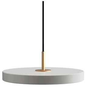 Világosszürke fém LED dimmelhető függőlámpa fém búrával ø 31 cm Asteria Plus – UMAGE