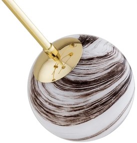 Argon 1840 - Csillár rúdon ABSOS 4xE14/7W/230V alabástrom arany