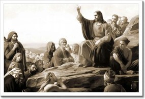 Poszter keretben 60x40 Galilea Jézus Krisztus