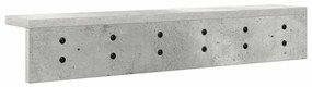 Fali Kabáthorog Beton szürke 60 x 10.5 x 10.5 cm Faanyag