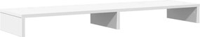 vidaXL fehér szerelt fa monitorállvány 100 x 27 x 10 cm