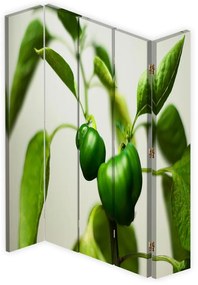 Gario Paraván Zöldpaprika ágon Méret: 180 x 170 cm, Kivitelezés: Klasszikus paraván