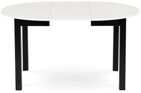 Bővíthető Étkezőasztal Fehér/Fekete Színben. HARRY 102-142 cm