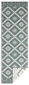 Malibu zöld-krémszínű kültéri szőnyeg, 250 x 80 cm - NORTHRUGS