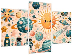 Kép - Darabok az űrből (90x60 cm)