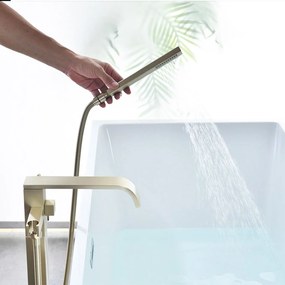 Fürdőkád csaptelep Rea Carat Gold Brush