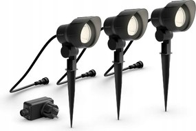 Philips alacsony feszültségű Led kültéri spotlámpa 3x6W 2700K IP44 szett