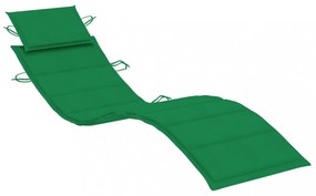 zöld oxford szövet napozóágy párna 186 x 58 x 3 cm