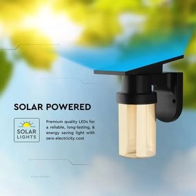 LED Sol fali lámpa LED/3,7V 2700/3200/5000K IP54 1800 mAh fekete/füstbézs + távirányító