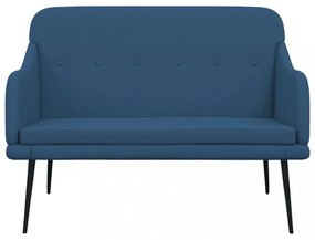 vidaXL kék szövet pad 110 x 76 x 80 cm