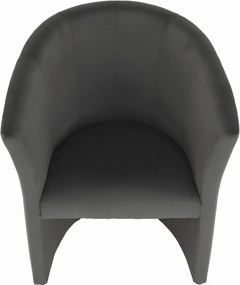 Klub fotel, szürke anyag, CUBA