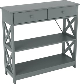 Konzolasztal, szürke, LOMIR