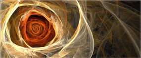Kép - Absztrakt rózsák tüzes színekben (120x50 cm)