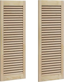 vidaXL Széfajtó 2 pcs Természetes 110 x 2,1 x 39,5 cm Tömör fenyőfa