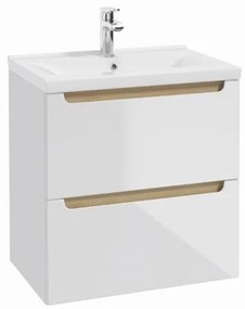 Naturel Stilla Fürdőszobaszekrény mosdóval 60x60x45 cm fehér STILLAD06056U3