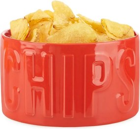Piros kerámia szervírozó tálka 1 l Chips – Balvi