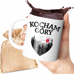 Nyomott Mintás Bögre Szeretem A Hegyeket A Hegyek Szerelmeseinek Hegyi Túrázás Print