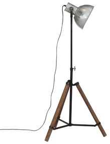 vintage ezüst állólámpa 25 W 75x75x90-150 cm E27