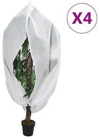 4 db növényvédő huzat cipzárral 70 g/m² 2,36 x 2 m