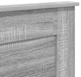 Fejtámla fejtámlával Szürke Sonoma 180 cm Faanyag