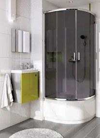 Deante Funkia félköríves zuhanykabin tálca nélkül matt üveggel, 80x80x170 cm (KYP654K)