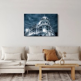 Építészet a sötétben képe (90x60 cm)