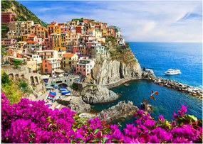 Kép - Manarola olasz falu (üvegen) (70x50 cm)