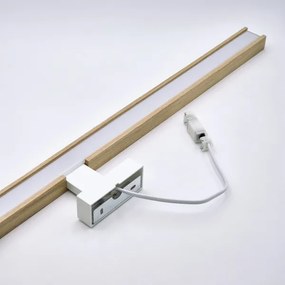 Brilagi-LED fürdőszobai tükörmegvilágítás WOODY MIRROR LED/15W/230V IP44 tölgy/fehér