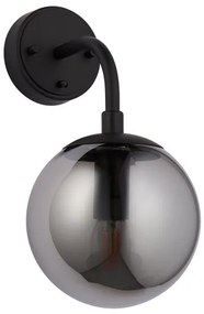 Endon 106664 - Fali lámpa ONTARIO 1xE14/7W/230V fekete/füstös