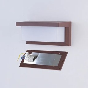 Brilagi - Kültéri fali lámpa BRICKY 1xE27/60W/230V barna IP54