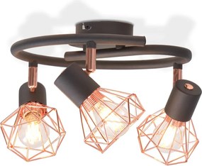 vidaXL mennyezeti lámpa 3 db 12 W-os LED izzós villanykörtével