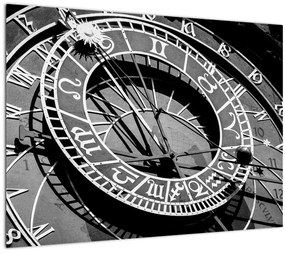 Kép - Csillagászati ​​óra, Prága, Cseh Köztársaság (üvegen) (70x50 cm)