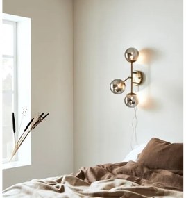 Markslöjd 108253 - Fali lámpa TRINITY 3xG9/20W/230V arany/szürke