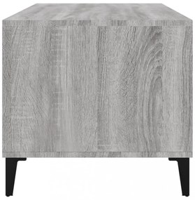 vidaXL szürke sonoma szerelt fa dohányzóasztal 90x49x45 cm